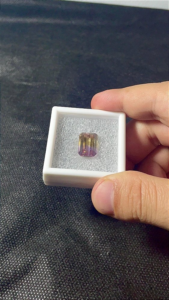 Ametrine Facetado Retangular 10x14