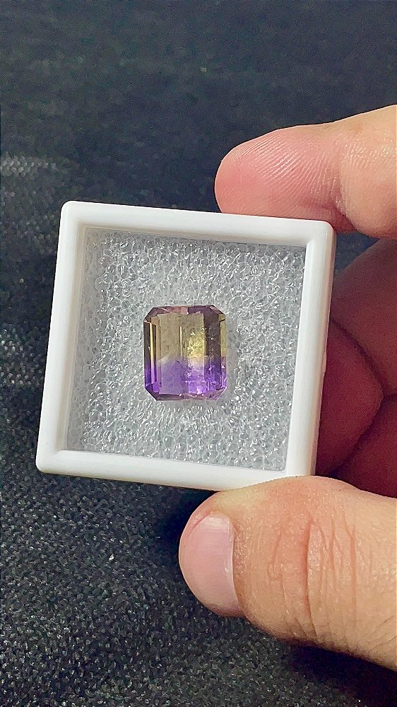 Ametrine Facetado Retangular 12x14