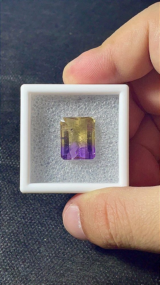Ametrine Facetado Retangular 16x13