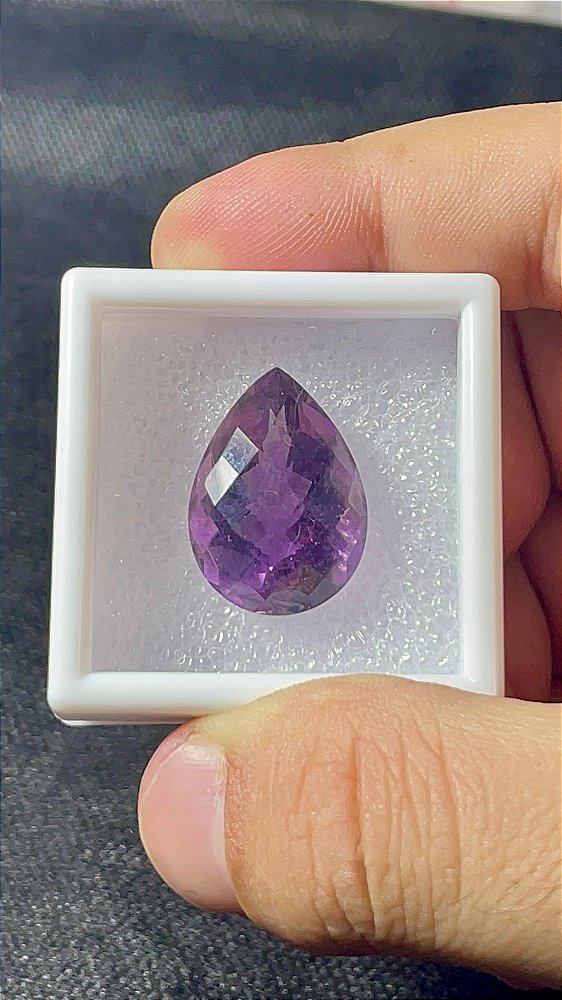 Ametista Facetada Gota 23,5x16,5