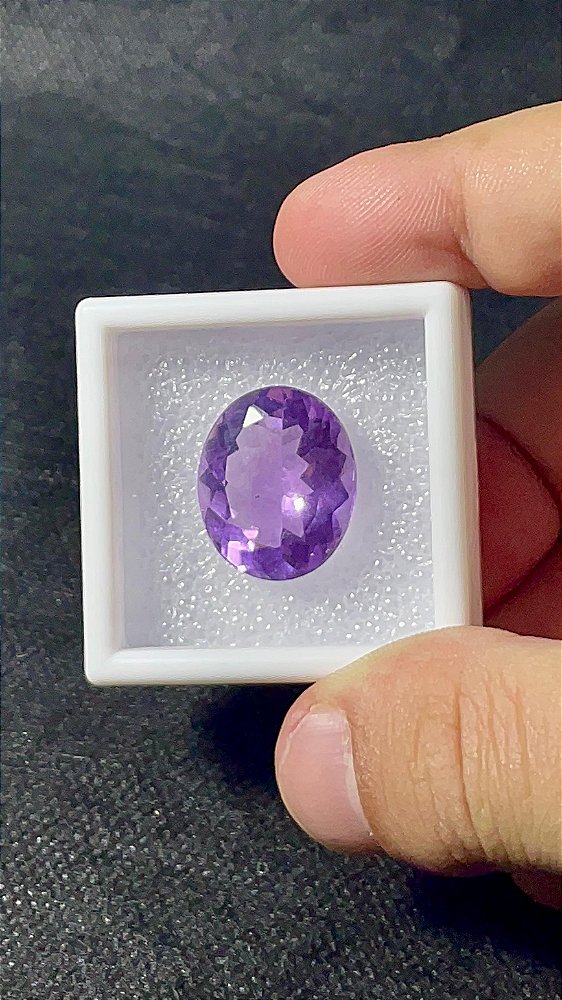 Ametista Facetada Oval 17x20