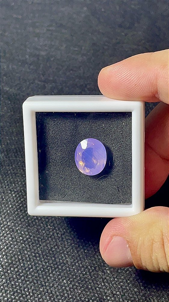 Ametista Lavanda Facetada Oval 11x13