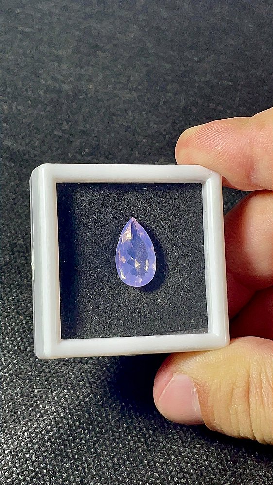 Ametista Lavanda Facetada Gota 9x15