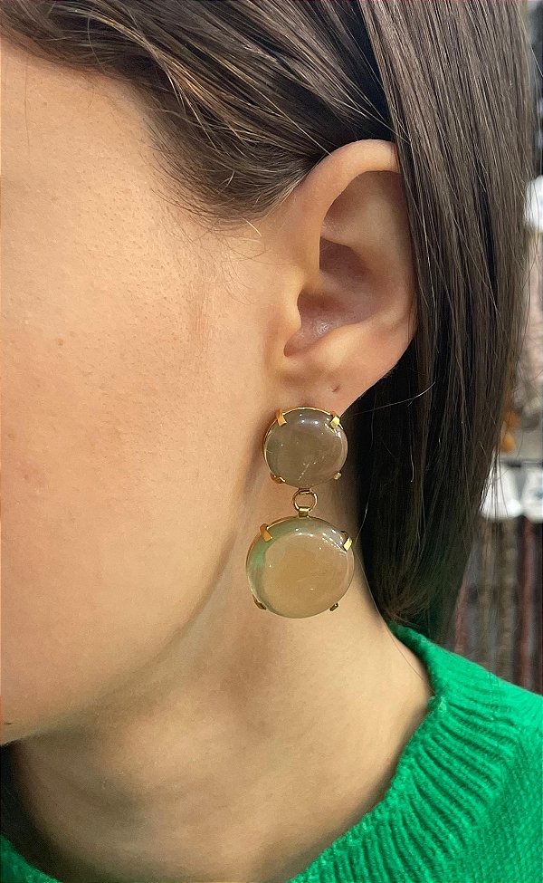 Brinco Banhado a ouro 18k de Green Gold