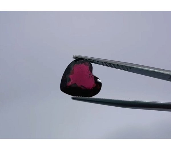 Turmalina Rubelita Coração 13mm