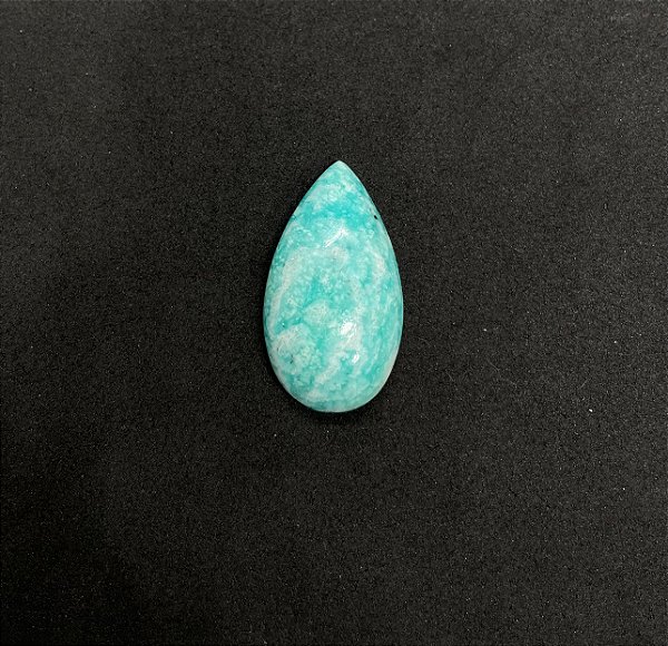Amazonita Cabochão Verde Gota 19x34 mm