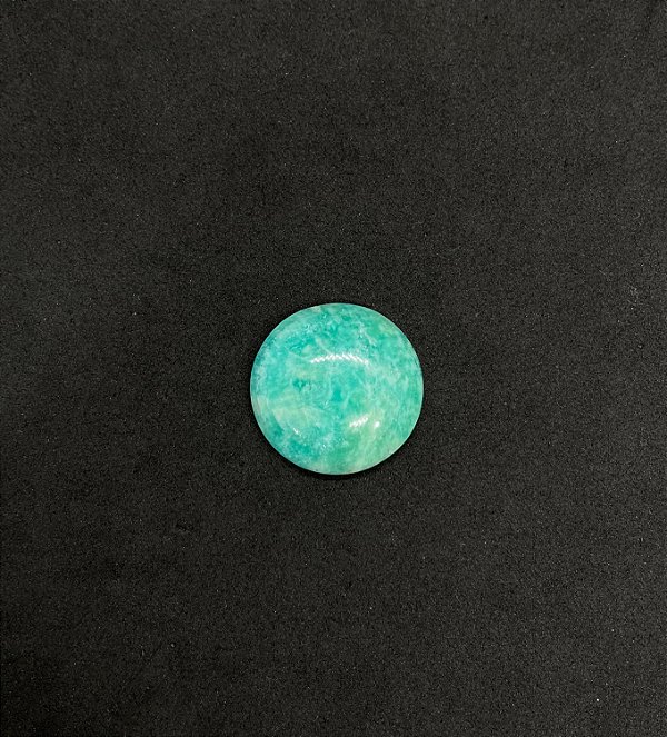 Amazonita Cabochão Redonda Verde 26,5 mm