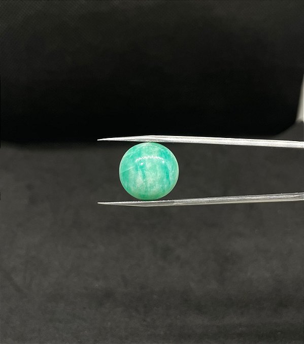 Amazonita Cabochão Redonda Verde 17 mm