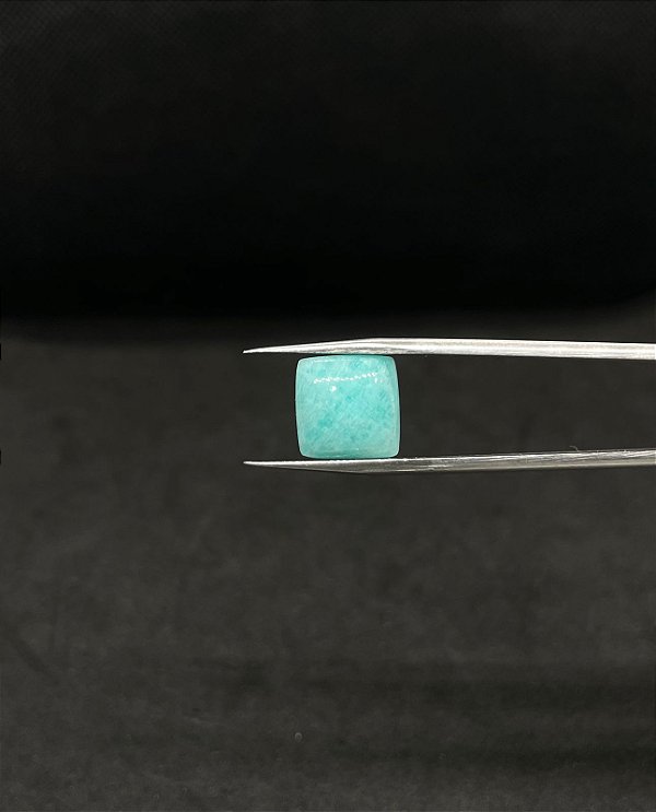 Amazonita Cabochão Verde Quadrada 12,5 mm