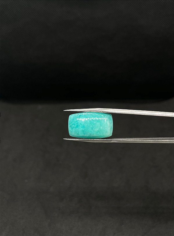 Amazonita  Cabochão Verde Retangular 12x20 mm
