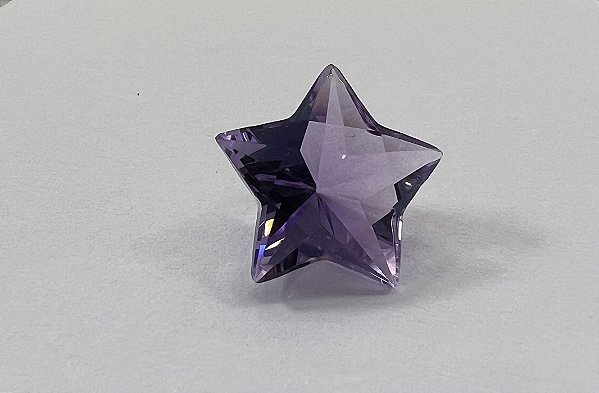 Ametista Facetada Estrela 17mm