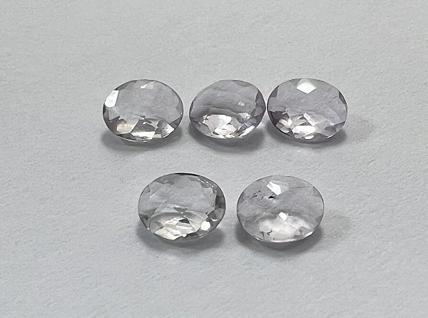 Ametista Facetada Rosé de France Oval 8x10mm
