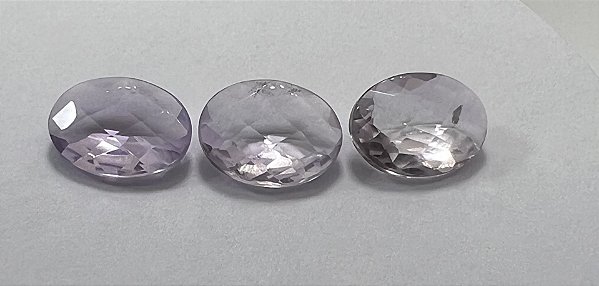 Ametista Facetada Rosé de France Oval 12x16mm