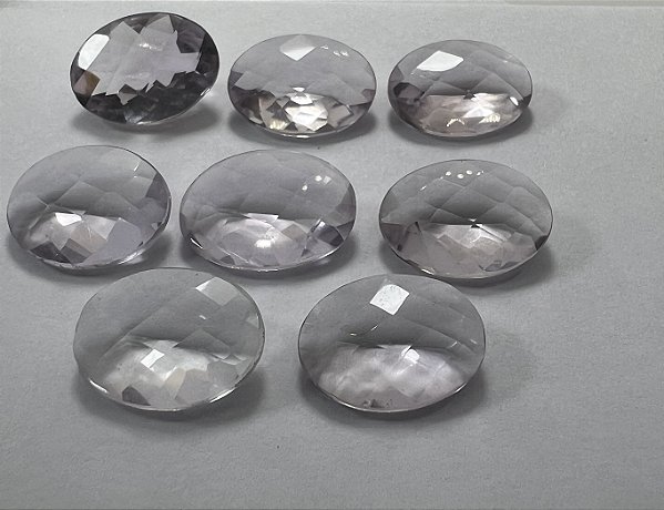 Ametista Facetada Rosé de France Oval 13x18mm