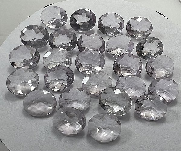 Ametista Facetada Rosé de France Oval 10x12mm