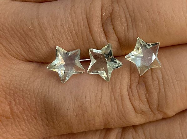 Prasiolita Facetada Estrela  10mm