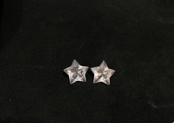 Quartzo Diverso Rosa Estrela Par 16 mm