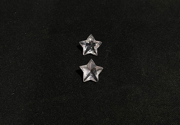 Quartzo Diverso Rosa Estrela Par 12mm