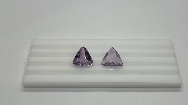Ametista Facetada Briolet Trilhon Par 11x6mm