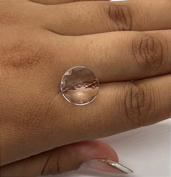 Ametista Rosé de France Briolet Redondo 14mm