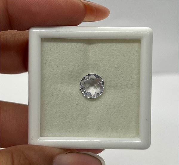 Ametista Facetada Rosé de France Redonda 8 mm