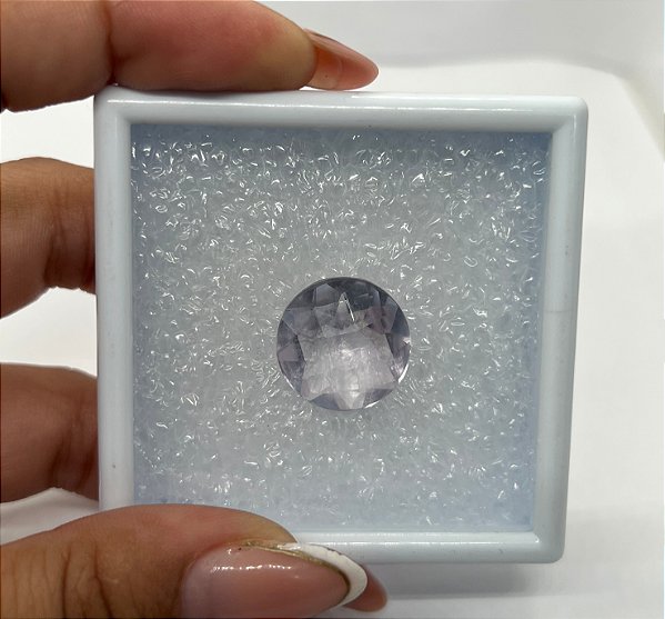 Ametista Facetada  Rosé de France Redonda 17,5 mm