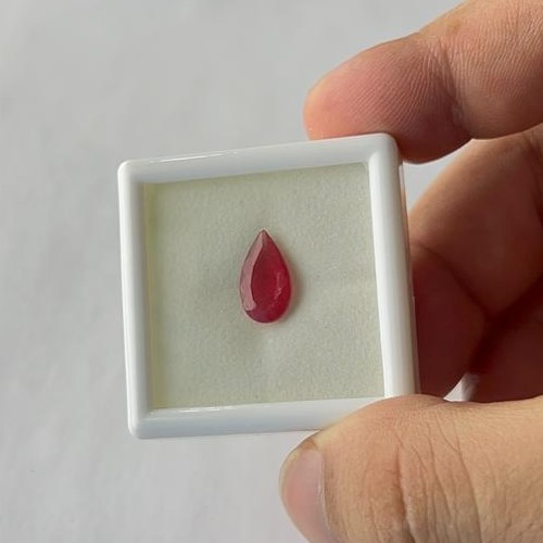 Rodonita Facetada Gota 7 x 13 mm