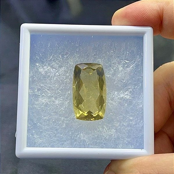 Green Gold Facetado Retangular 15,2 X 26,1 mm