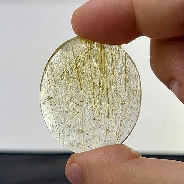 Rutilo Facetado Oval 33,6 x 40 mm