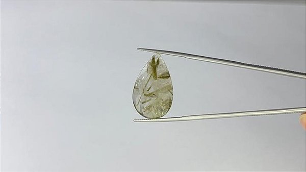 Rutilo Verde Cabochão Gota 17,3 x 28,6 mm