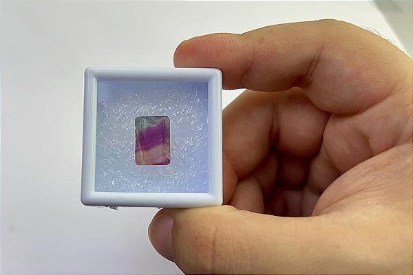 Fluorita Facetada Retangular 10,1 x 14,2 mm