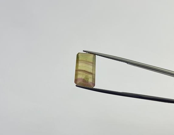 Fluorita Facetada Retangular 9,1x15,3mm
