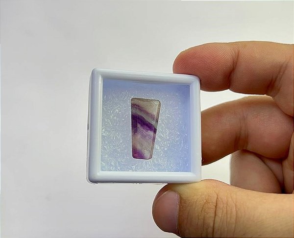 Fluorita Facetada Trapézio 10,9x22,1mm