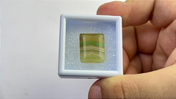 Fluorita Facetada Retangular 15,8x19,4mm
