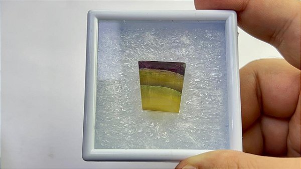 DUPLICADO - Fluorita Facetada Retangular 15,8x19,4mm
