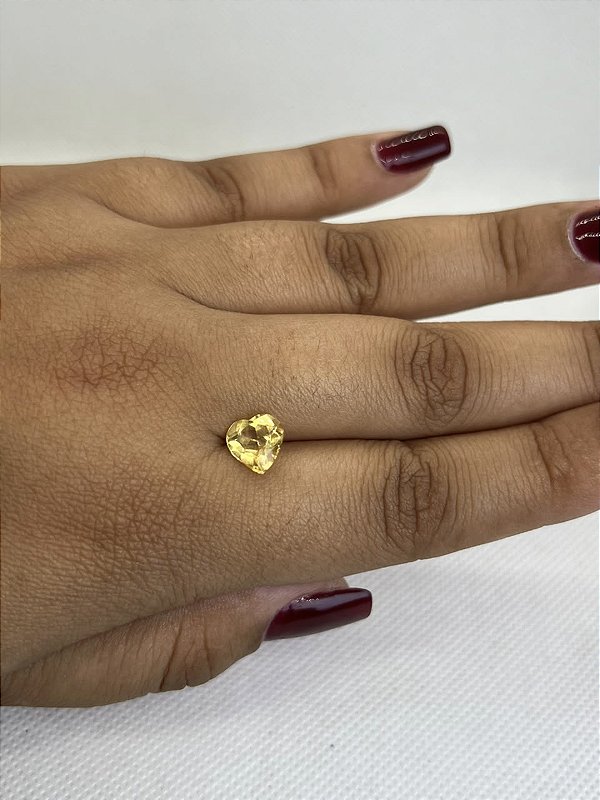 Berilo Facetado Coração 7,9 mm