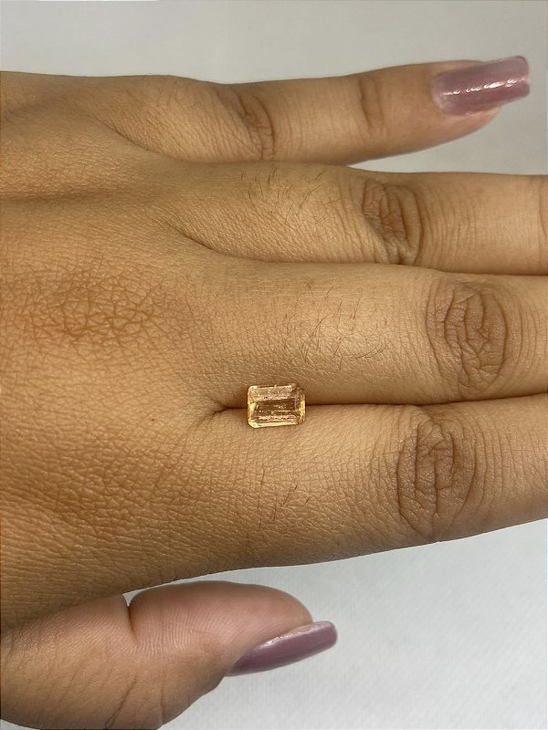 Topázio Imperial Facetado Retangular 5,1x7mm