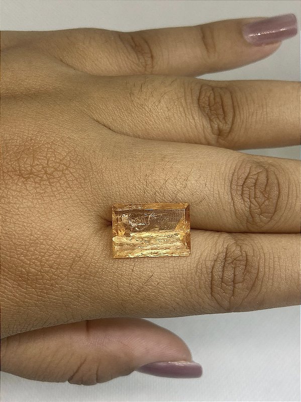 Topázio Imperial Facetado Retangular 11x16 mm