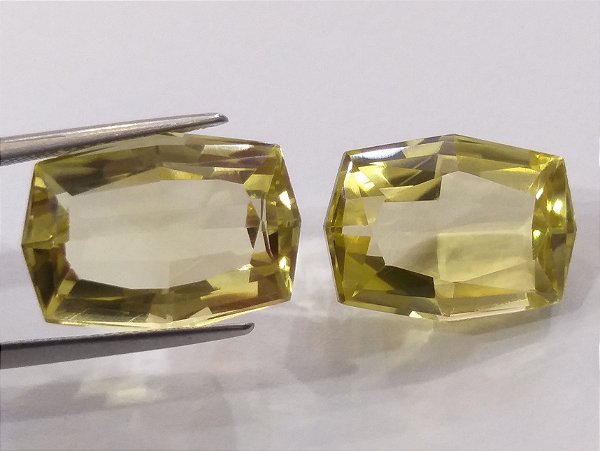 Quartzo Green Gold Retangular Par 13x18 mm