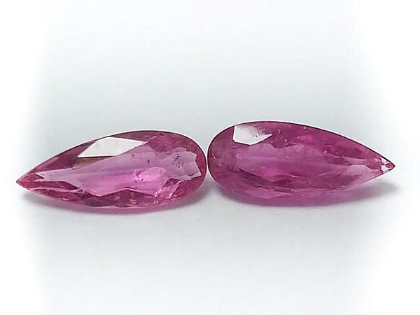 Turmalina Rubelita Par 4X10mm