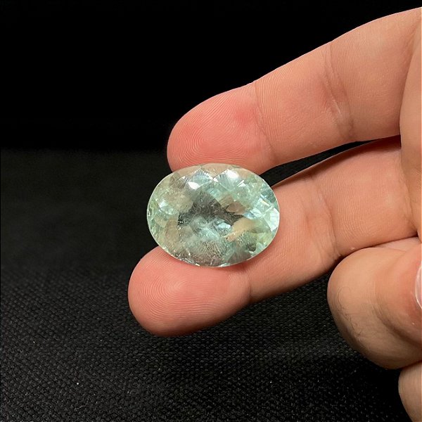 Agua Marinha Facetada Oval 21x27mm