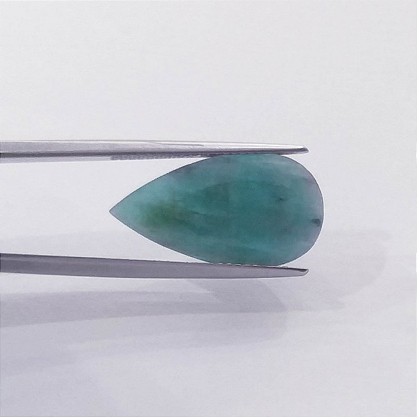 Turmalina Paraiba Leitosa Gota 12,5 X 13,5 mm