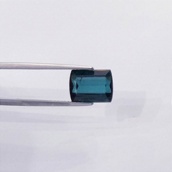 Turmalina Facetada Azulada Retangular  8,5 x 11 mm