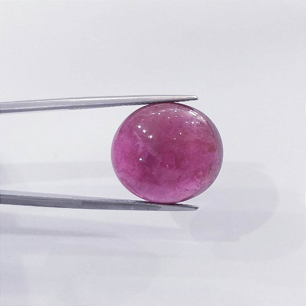 Turmalina Rubelita Lisa Oval  15,5 x 17 mm