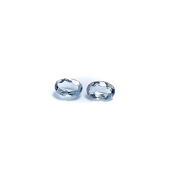 Agua Marinha Facetada Oval 4x6 mm