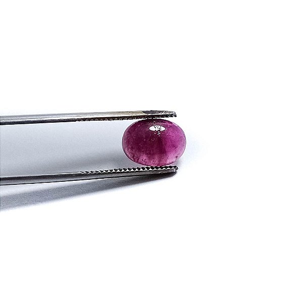 Turmalina Rubelita Oval Liso 8x12 mm