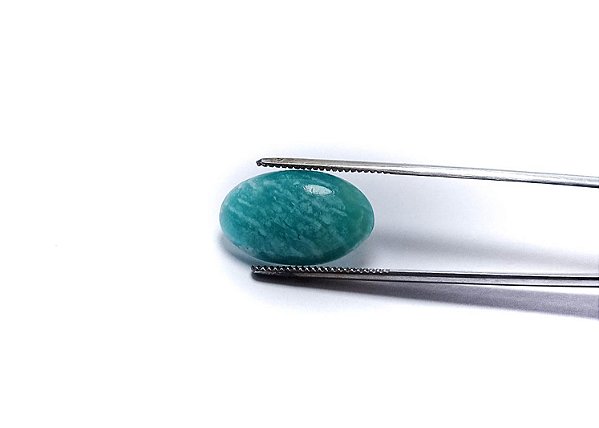 Amazonita Verde Cabochão Liso Oval 13x21mm