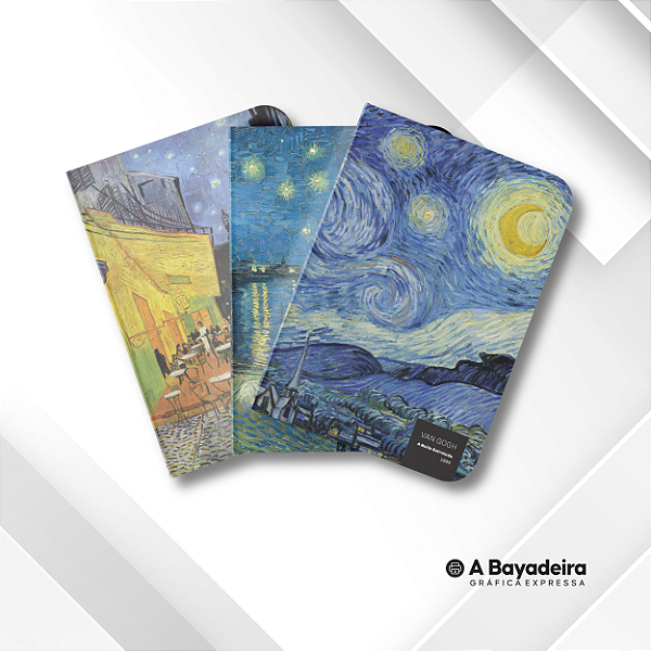 Kit 3 Cadernos Van Gogh