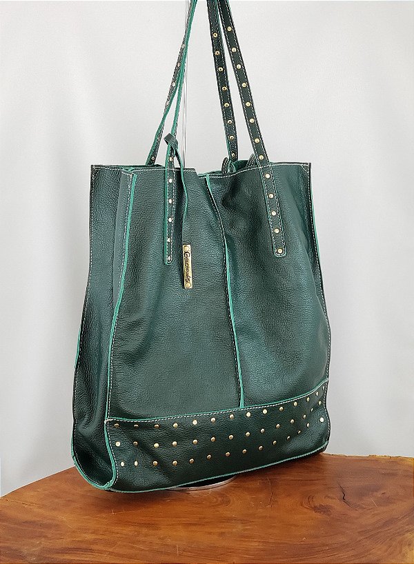 Bolsa grande verde Clearance