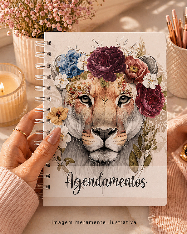 Agenda Premium de Atendimentos / Agendamentos Datado 2026 com acabamento Artesanal- Personalizado